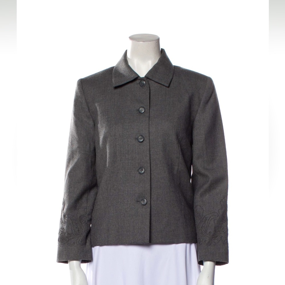 Pendleton Button Blazer Grey Jacket 6